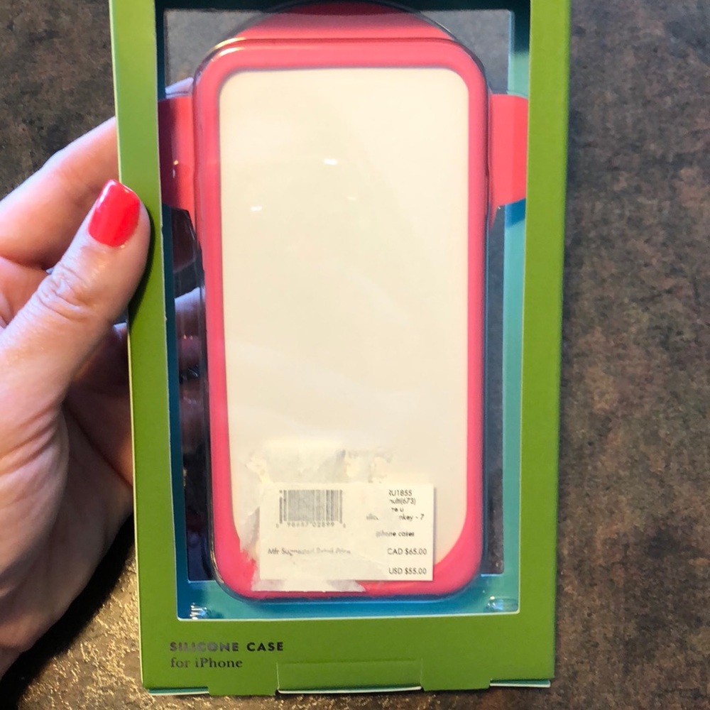 Kate Spade- I phone 7 Monkey silicone case - Picture 2 of 3